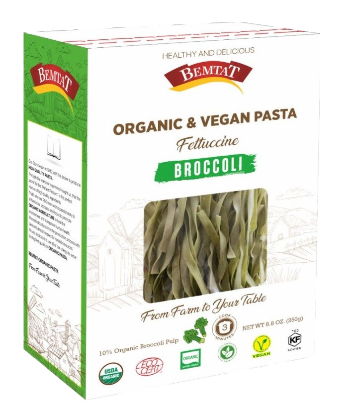 Organik & Vegan Brokolili Fettuccini Makarna   250 gr.